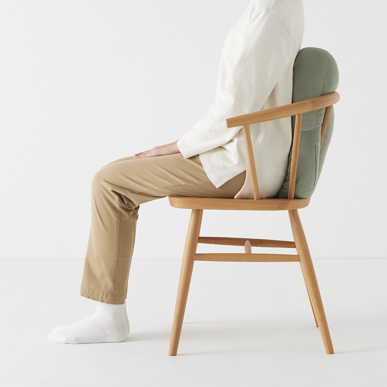 Poduszka miękka "mochi" podłużna zielona