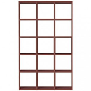 Regał orzech zestaw 3x5 122 x 28,5 x 200cm