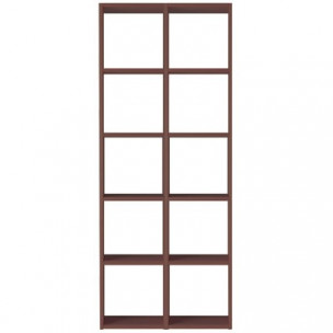 Regał orzech zestaw 2x3 82 x 28,5 x 200cm