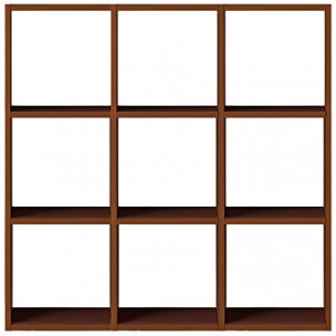 Regał orzech zestaw 3x3 122 x 28,5 x 121cm