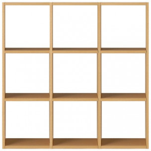 Regał dębowy zestaw 3x3 122 x 28,5 x 121cm