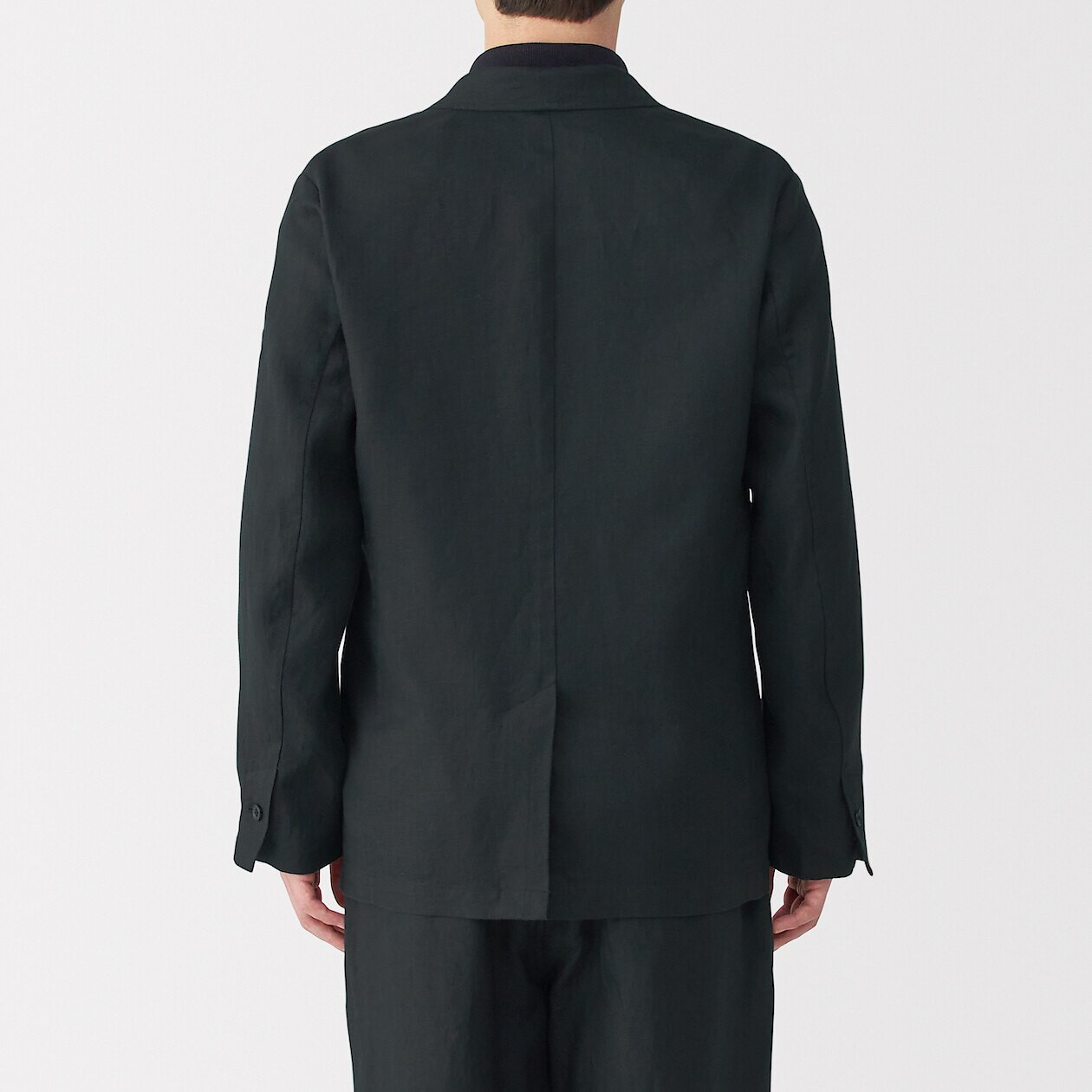 Marynarka lniana czarna