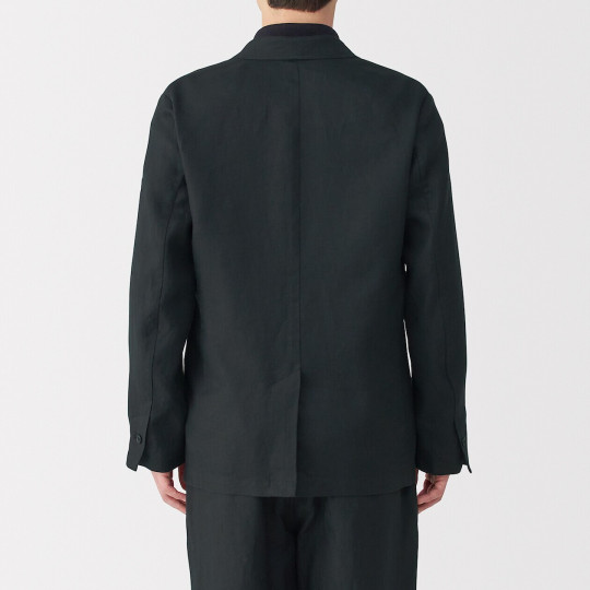 Marynarka lniana czarna