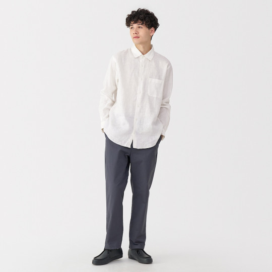 Koszula lniana biała