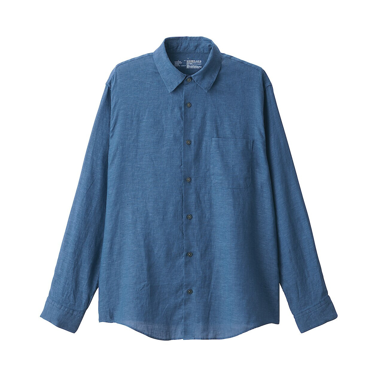 Koszula lniana niebieska