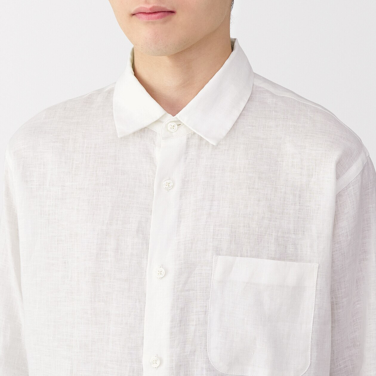 Koszula lniana biała