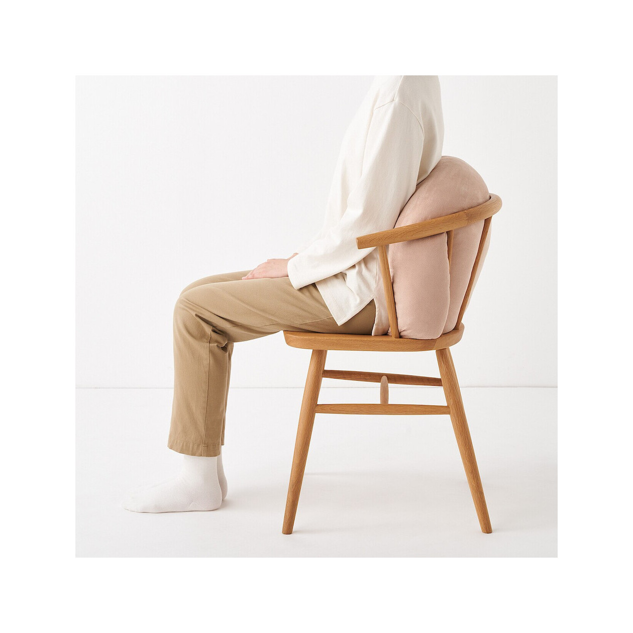 Poduszka miękka "mochi" owalna różowa