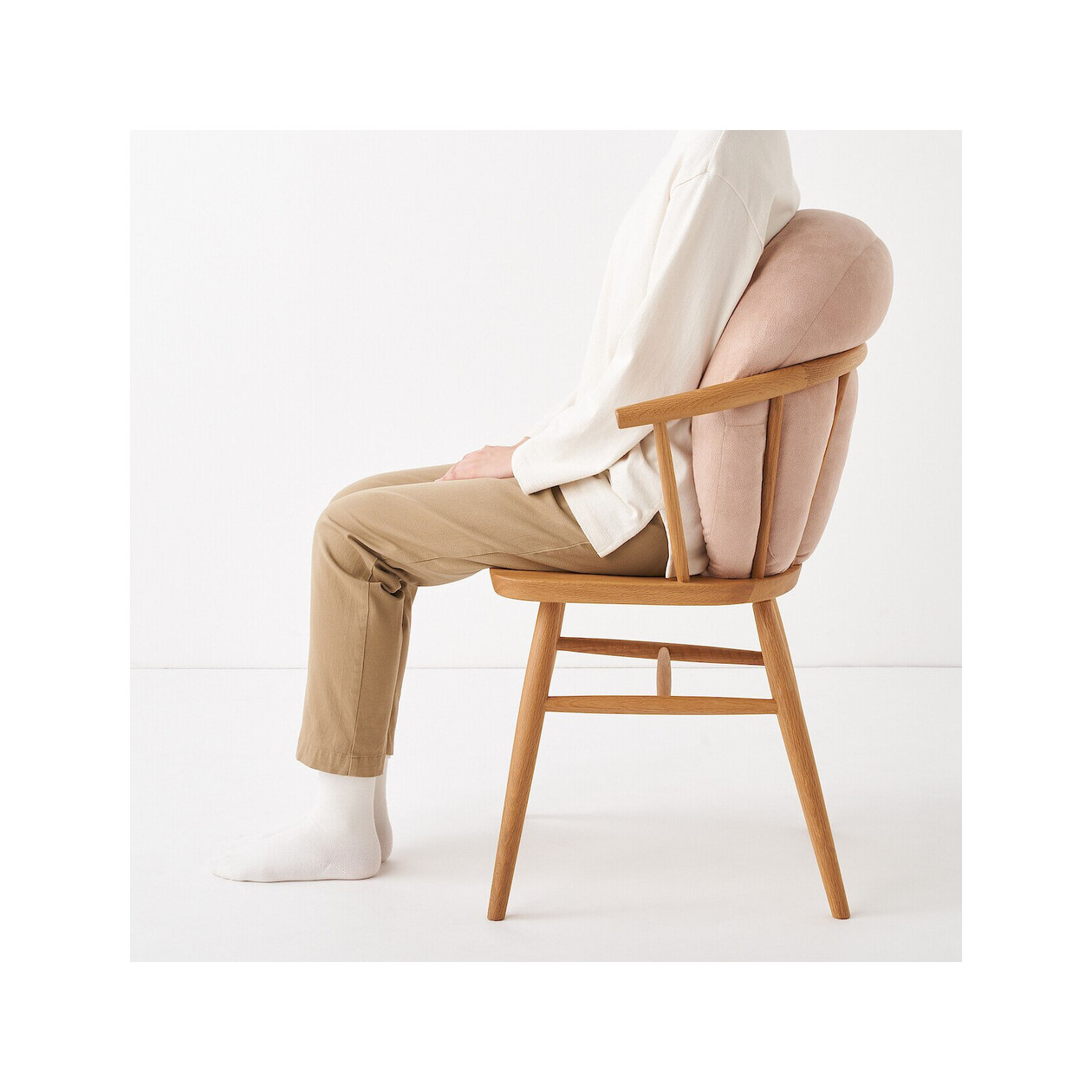 Poduszka miękka "mochi" owalna różowa