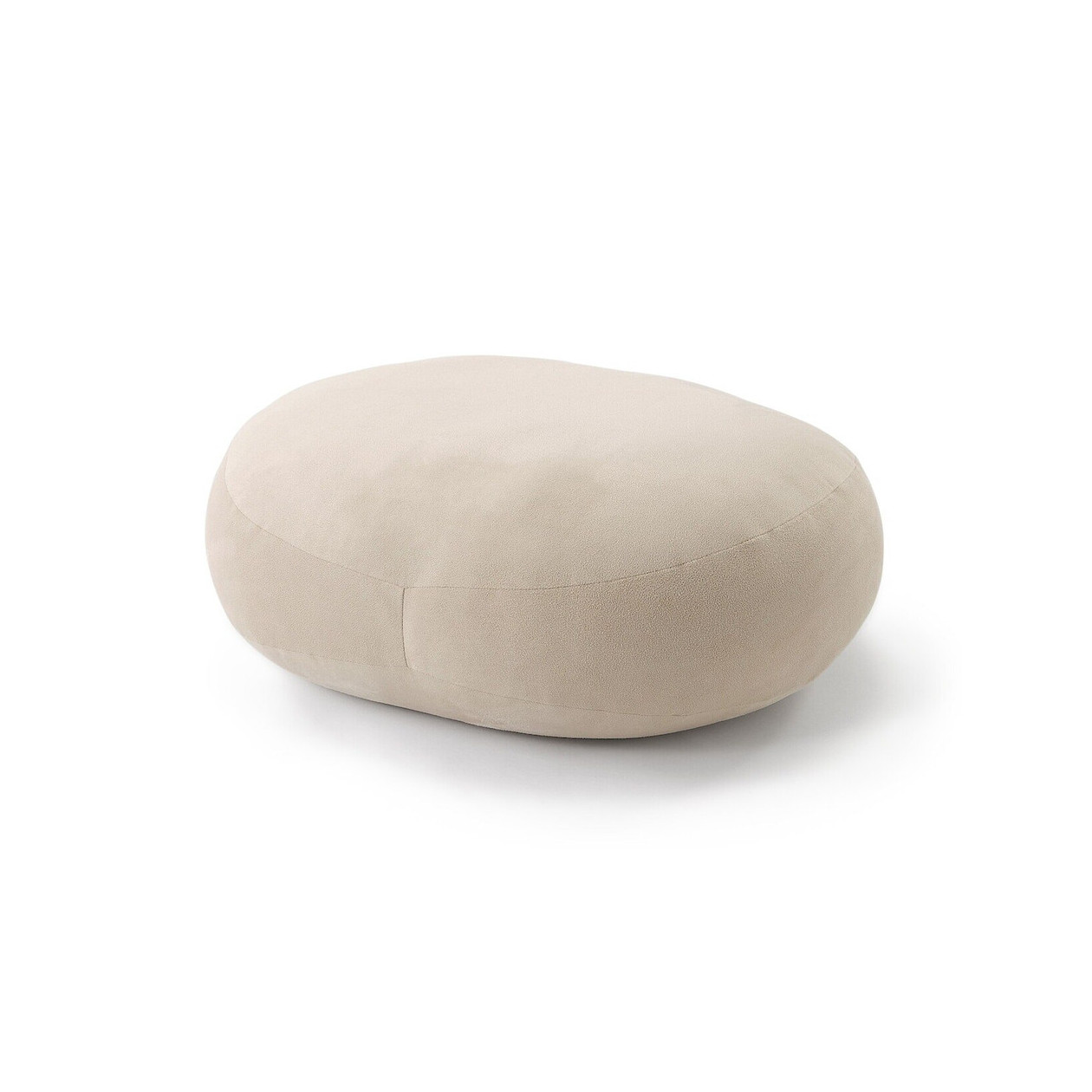 Poduszka miękka "mochi" owalna beżowa
