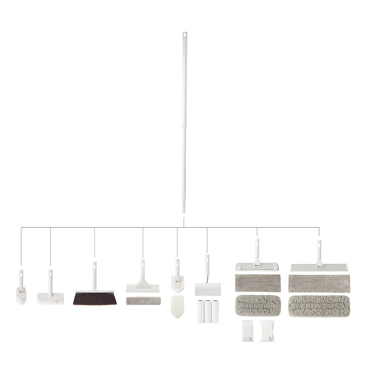 Uchwyt z gąbką mocowaną na rzep