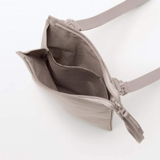 Saszetka cross body wodoodporna beżowa