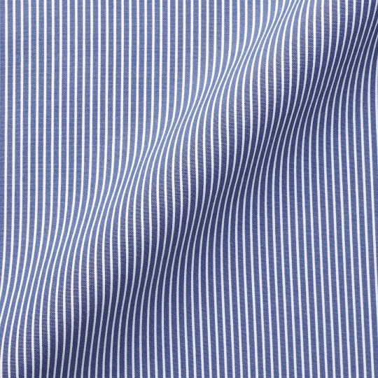 Koszula z bawełny organicznej w paski granatowa