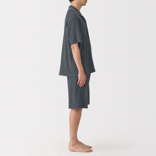 Piżama męska frotte grafitowa