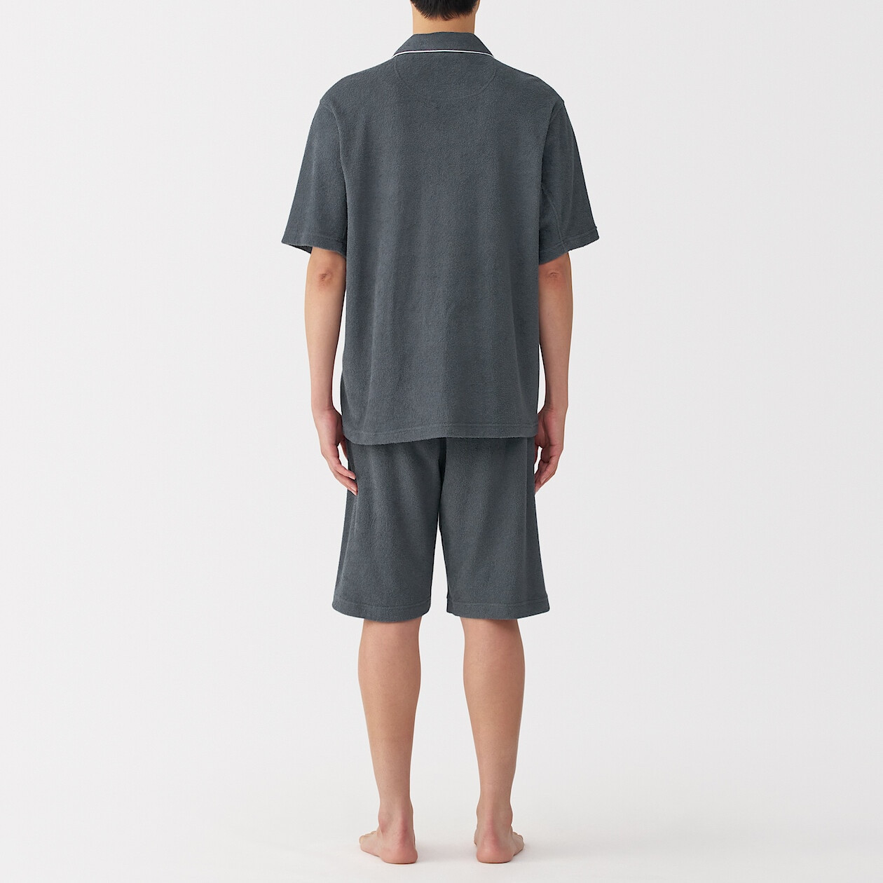 Piżama męska frotte grafitowa