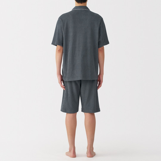 Piżama męska frotte grafitowa