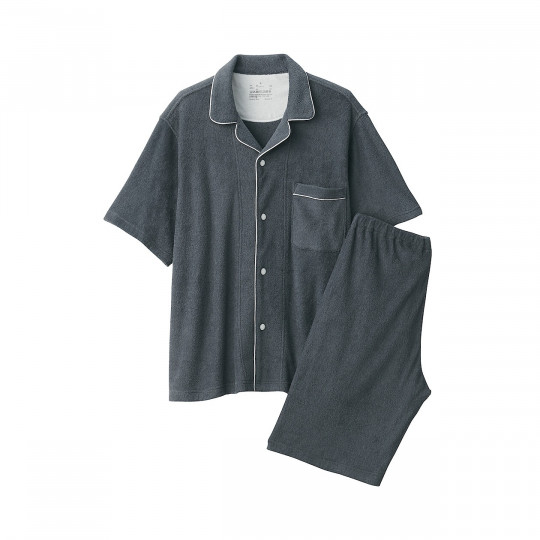 Piżama męska frotte grafitowa