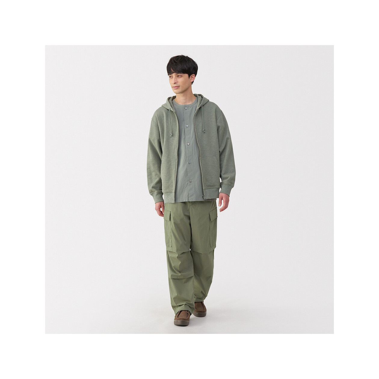 Spodnie cargo khaki