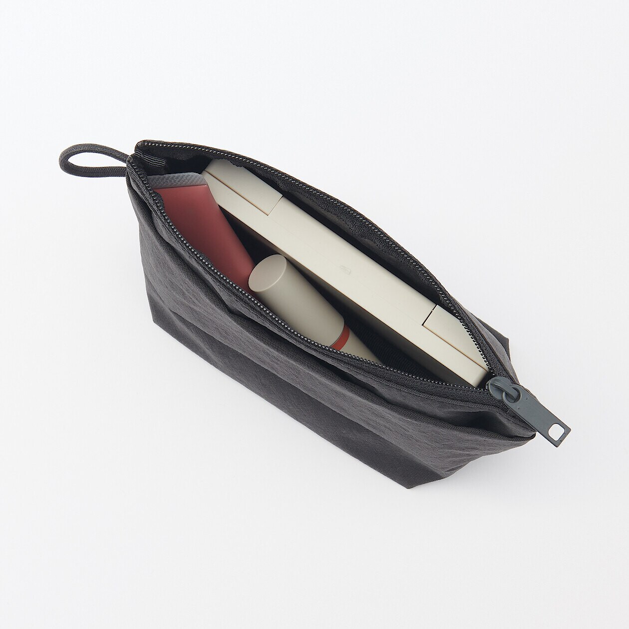 Kosmetyczka nylonowa grafitowa S