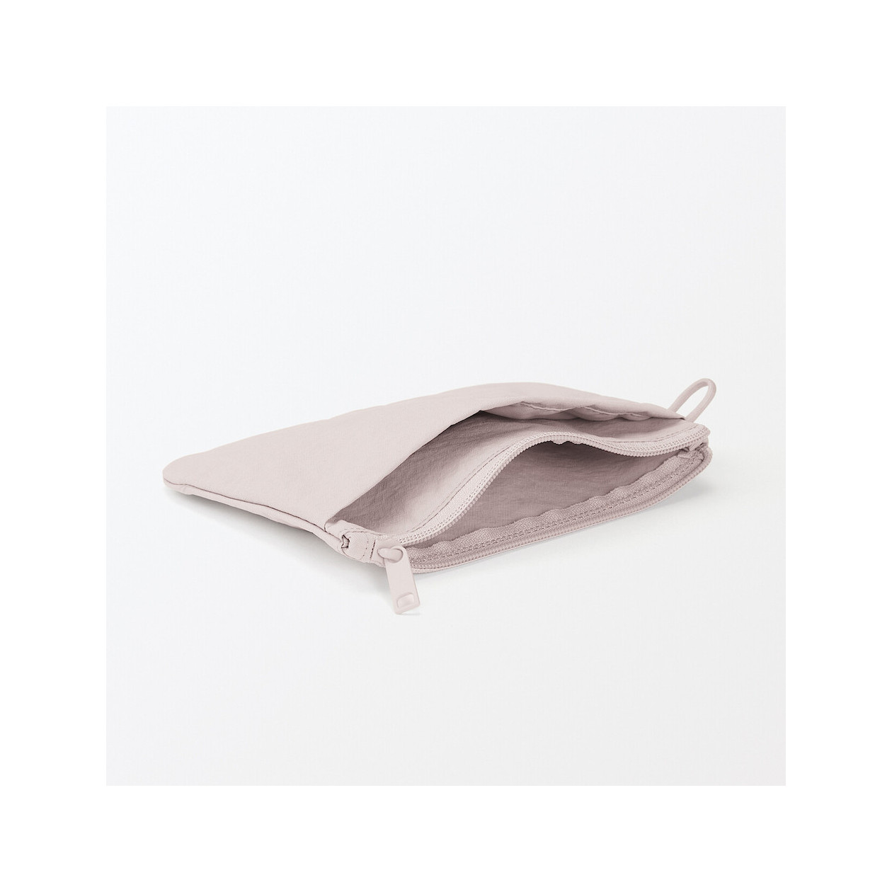 Kosmetyczka nylonowa płaska różowa M