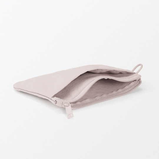 Kosmetyczka nylonowa płaska różowa M