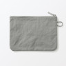 Kosmetyczka nylonowa płaska szara M