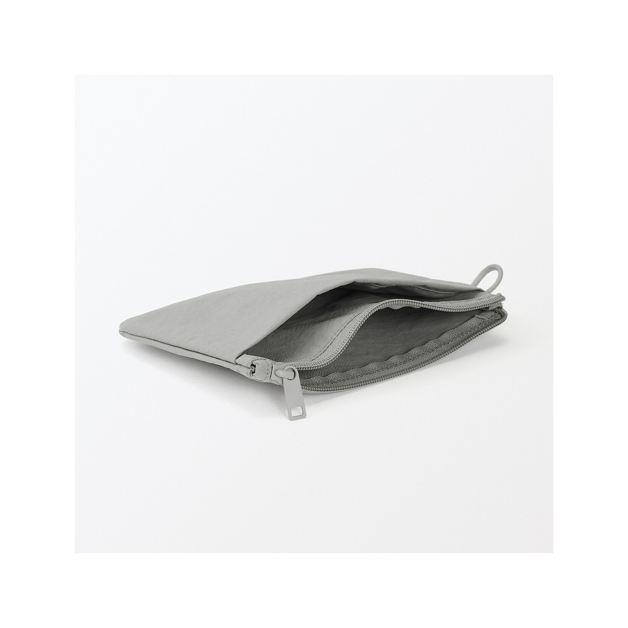 Kosmetyczka nylonowa płaska szara M