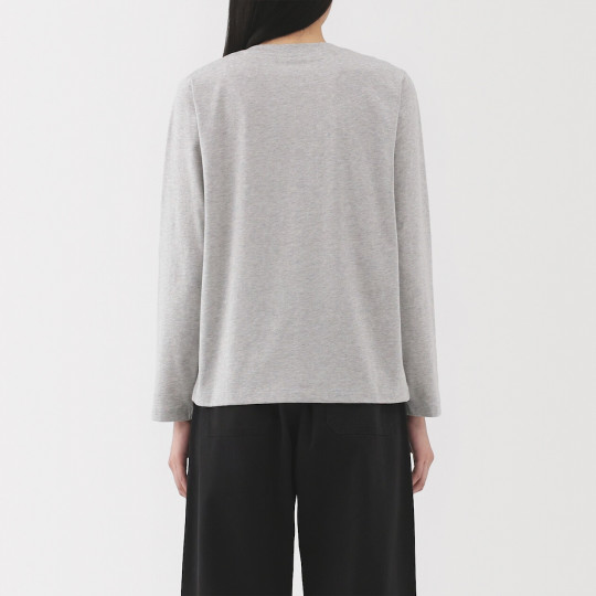 Bluzka z długim rękawem szara