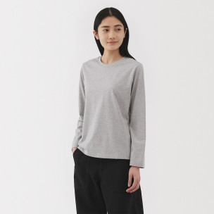 Bluzka z długim rękawem szara