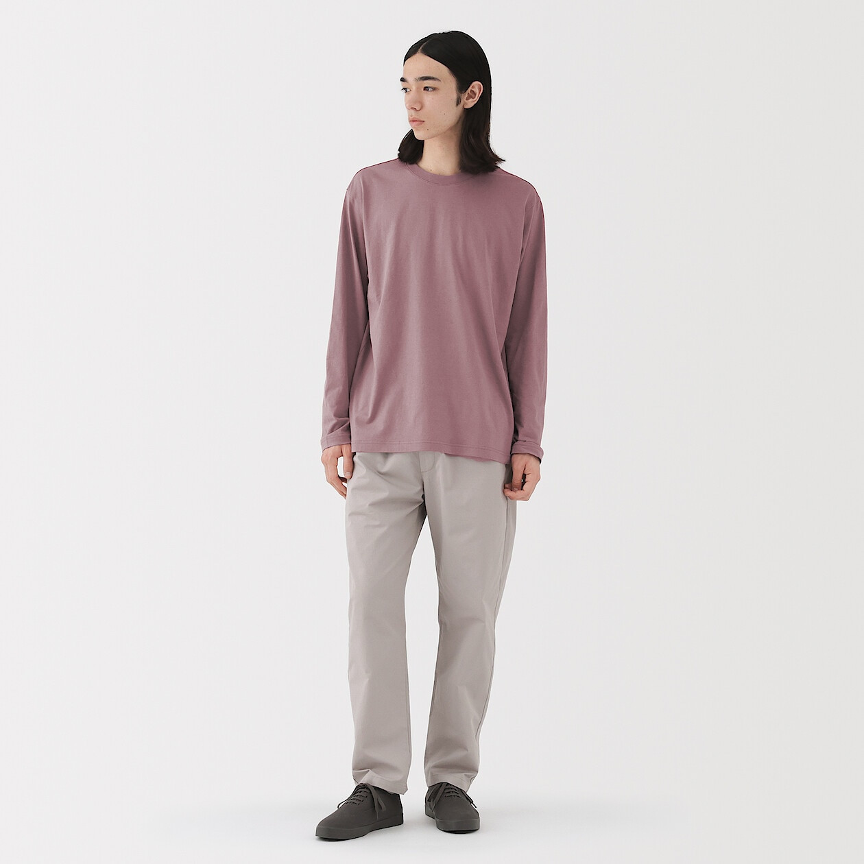 Koszulka z długim rękawem różowa