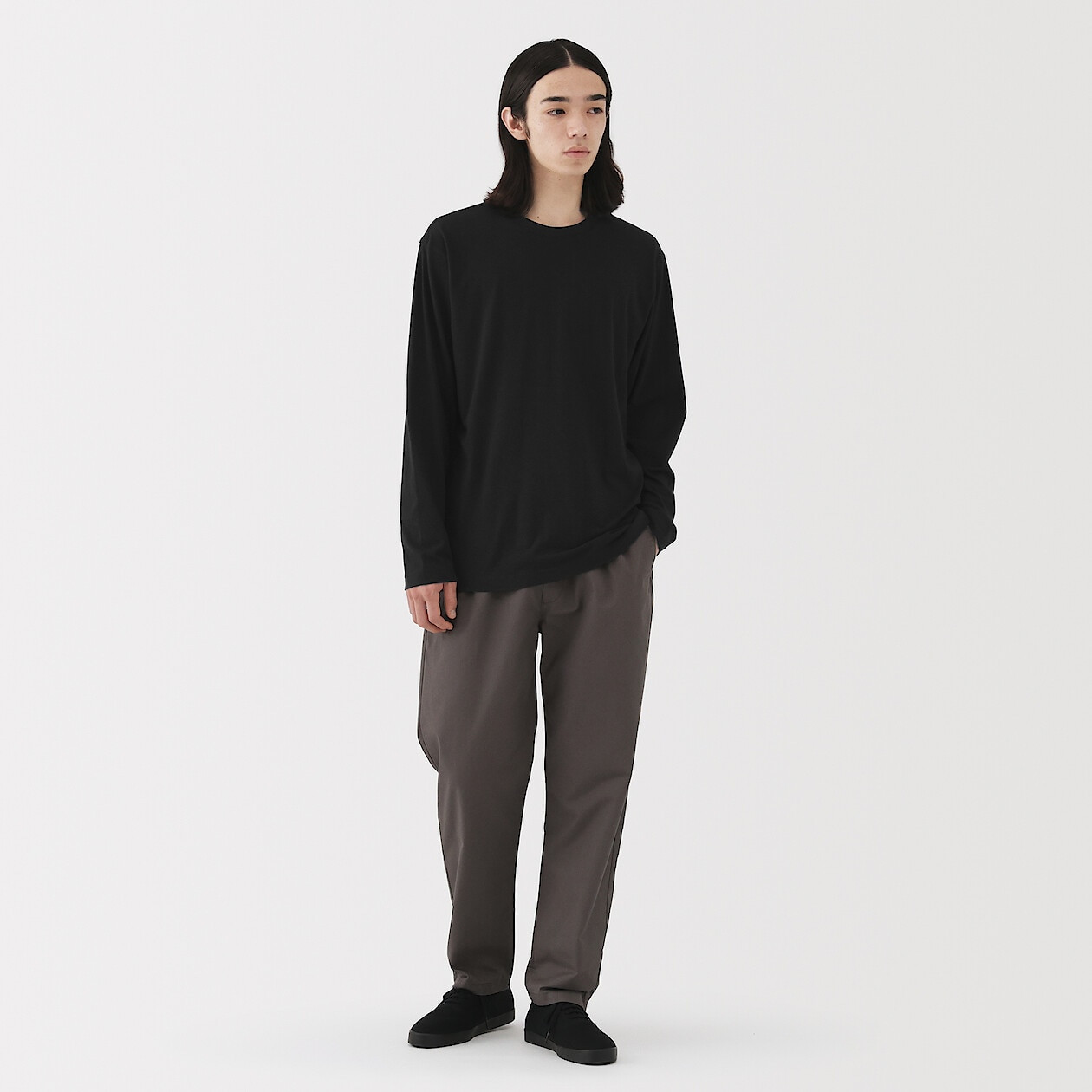 Koszulka z długim rękawem czarna