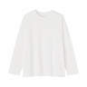 Koszulka z długim rękawem biała
