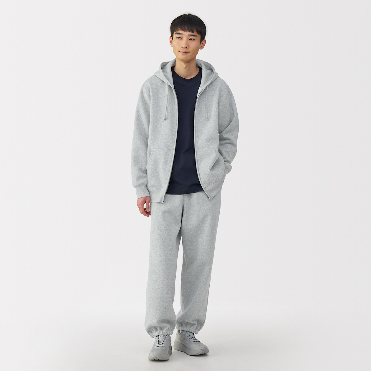 Spodnie rekreacyjne szerokie szare