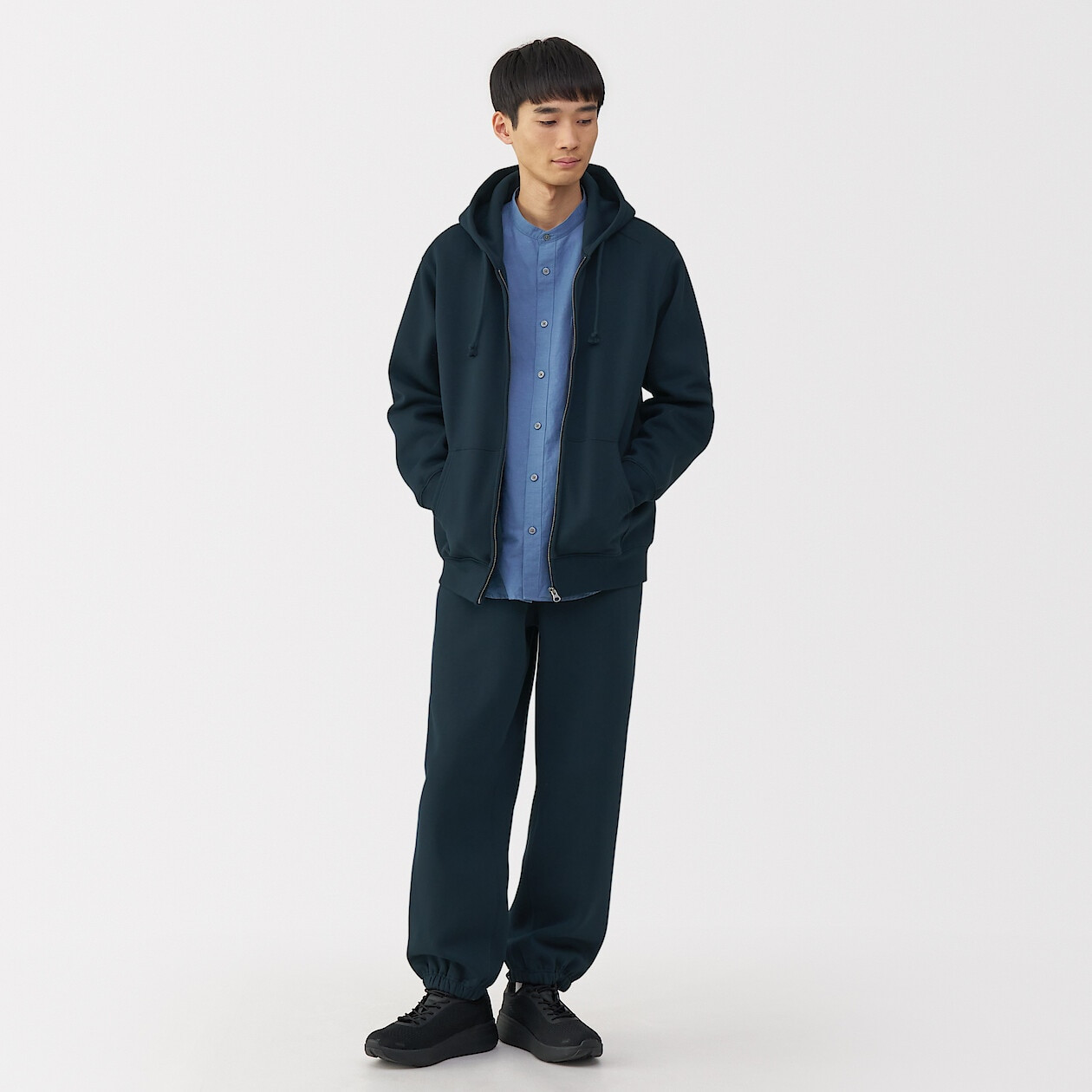 Bluza z kapturem granatowa