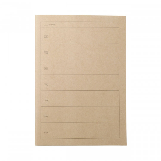 Planner niedatowany tygodniowy A5