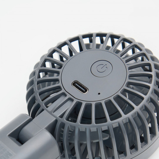 Wiatraczek USB podróżny szary