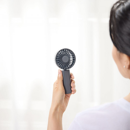 Wiatraczek USB podróżny szary