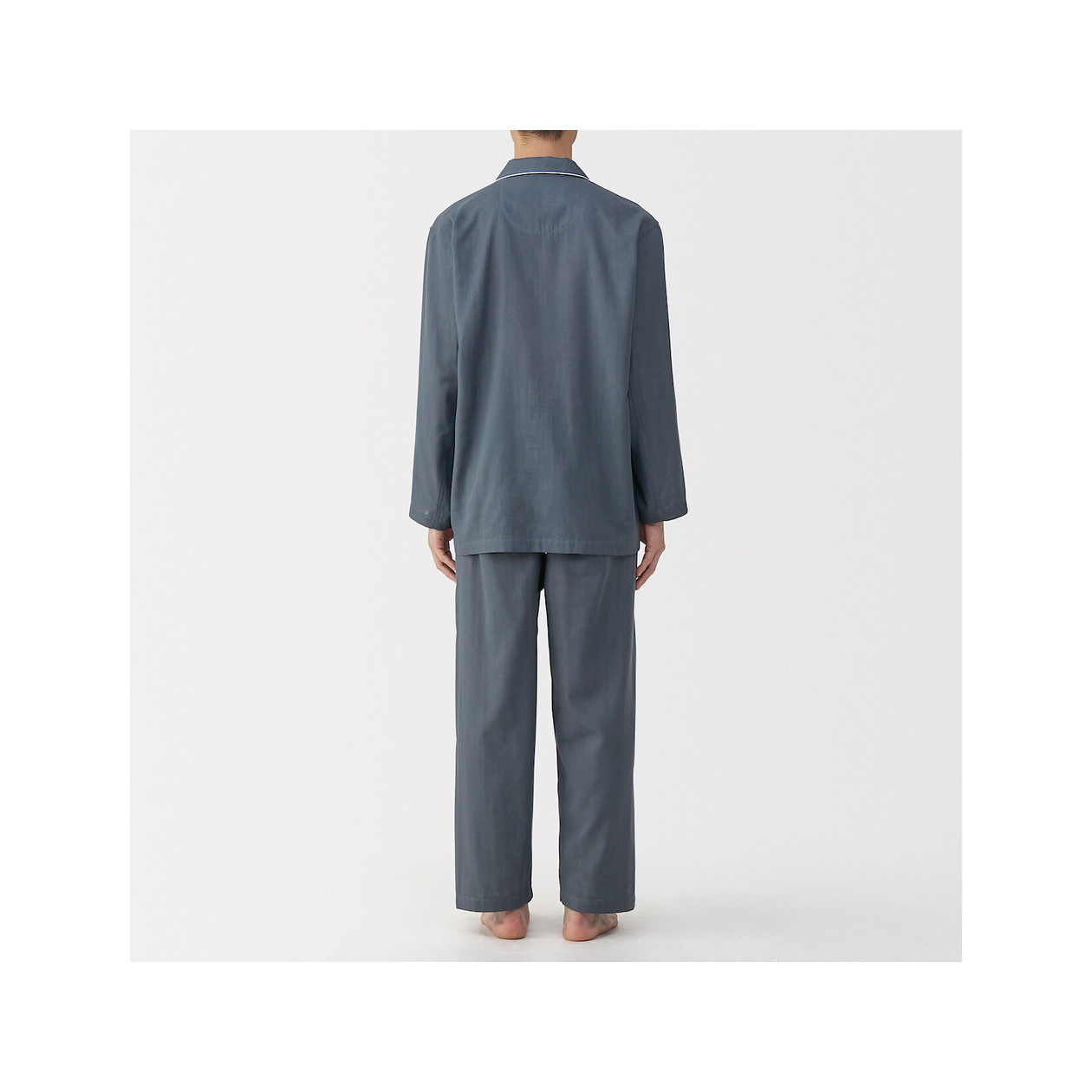 Piżama męska double gauze niebieska