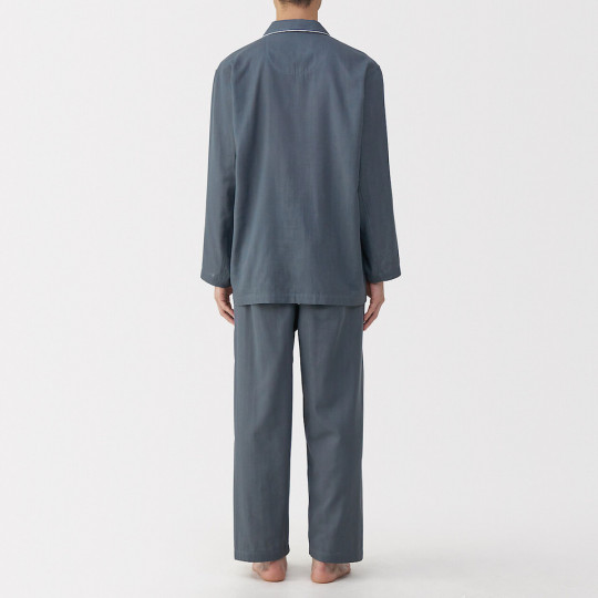 Piżama męska double gauze niebieska