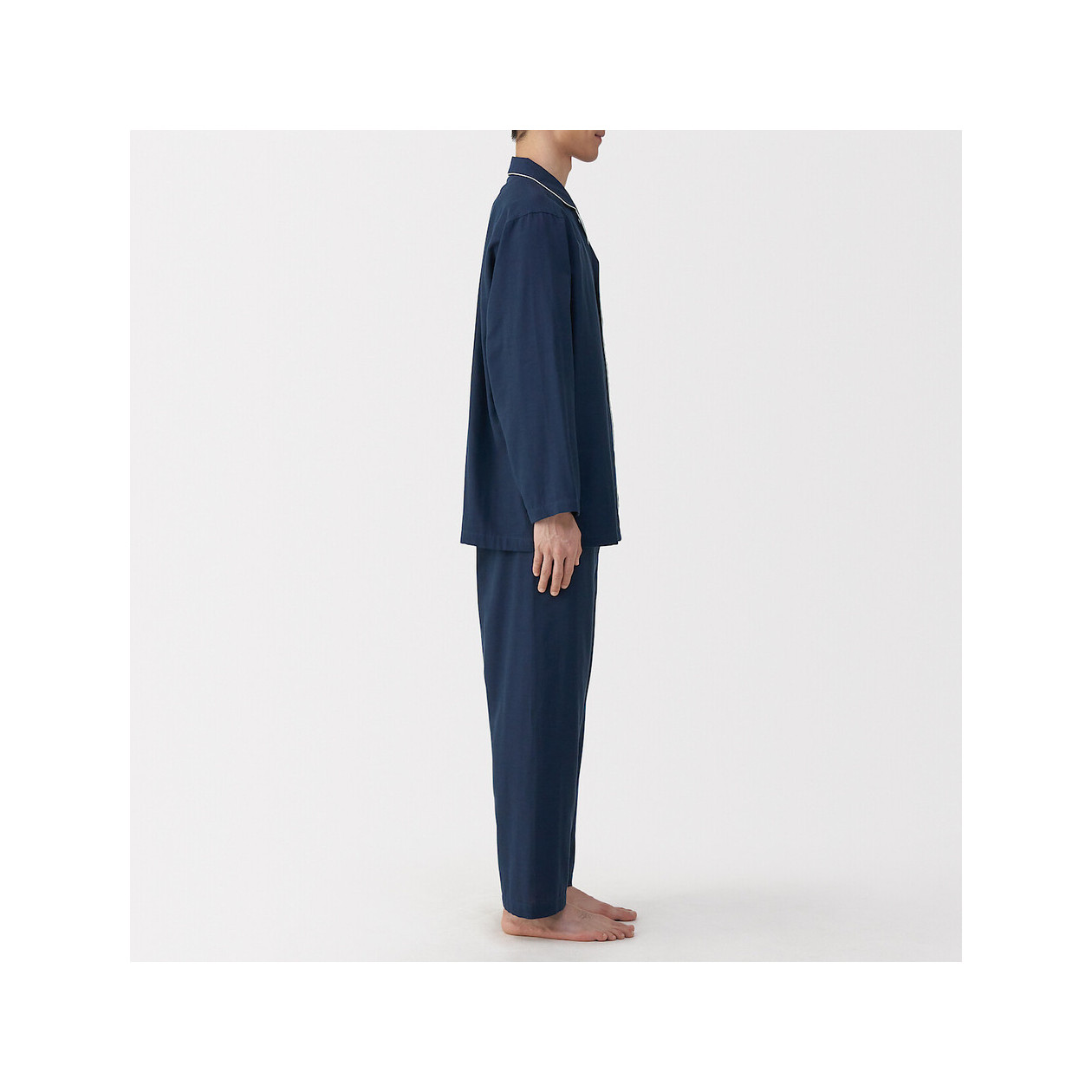 Piżama męska double gauze granatowa