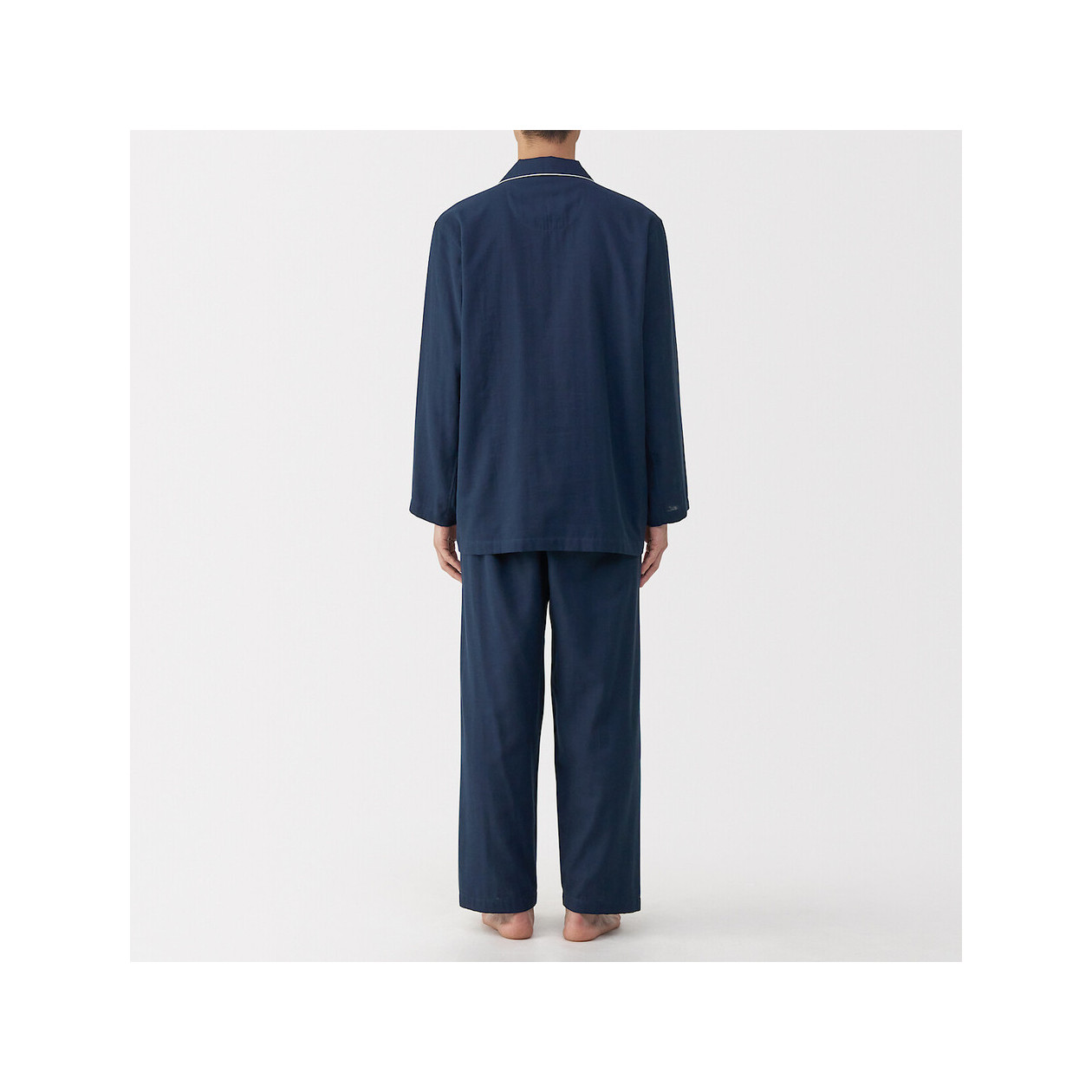 Piżama męska double gauze granatowa