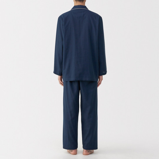 Piżama męska double gauze granatowa