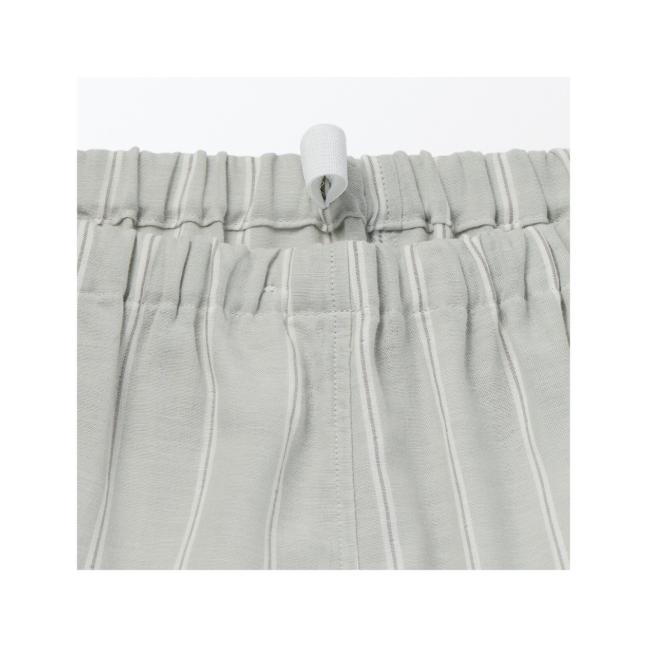 Piżama męska double gauze w paski zielona