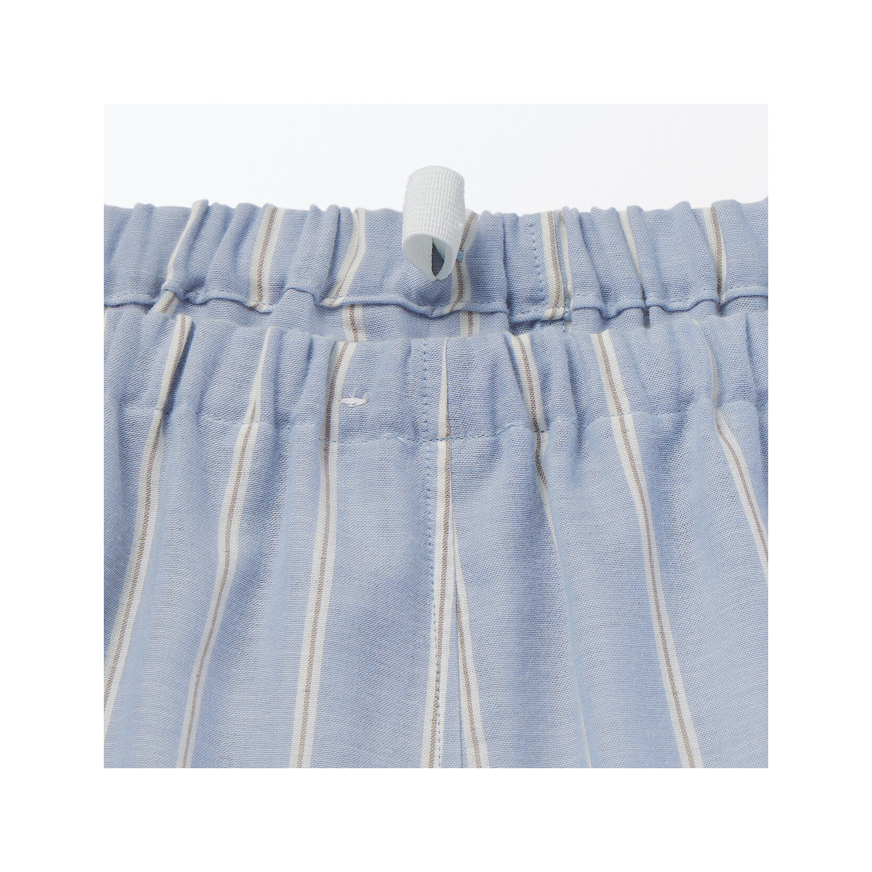 Piżama męska double gauze w paski błękitna