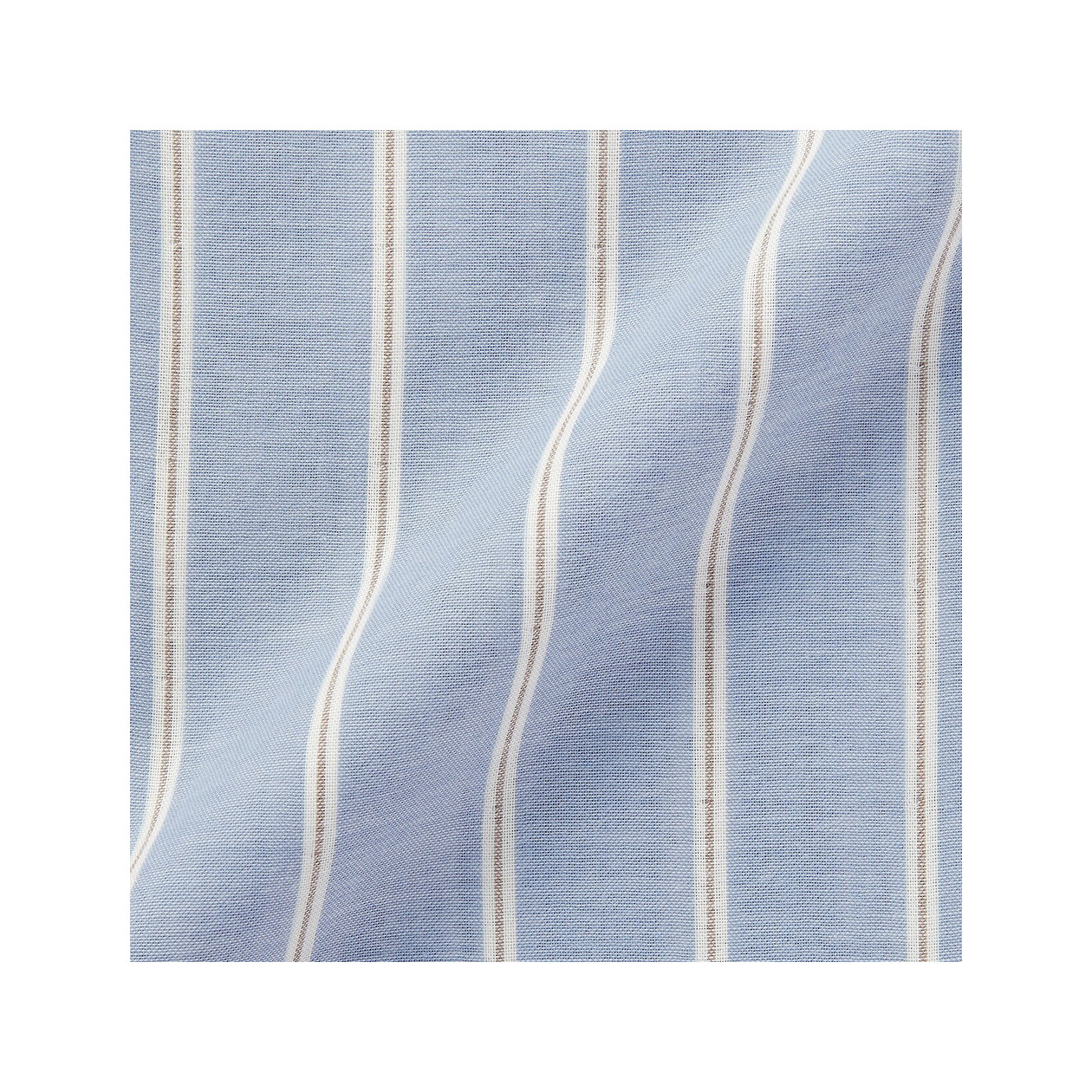 Piżama męska double gauze w paski błękitna