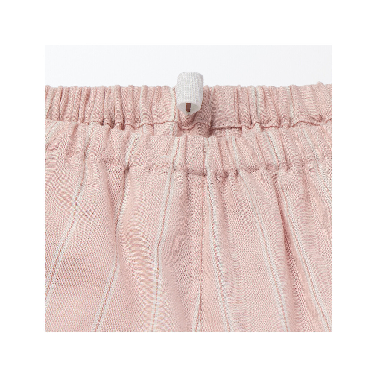 Piżama damska double gauze w paski różowa