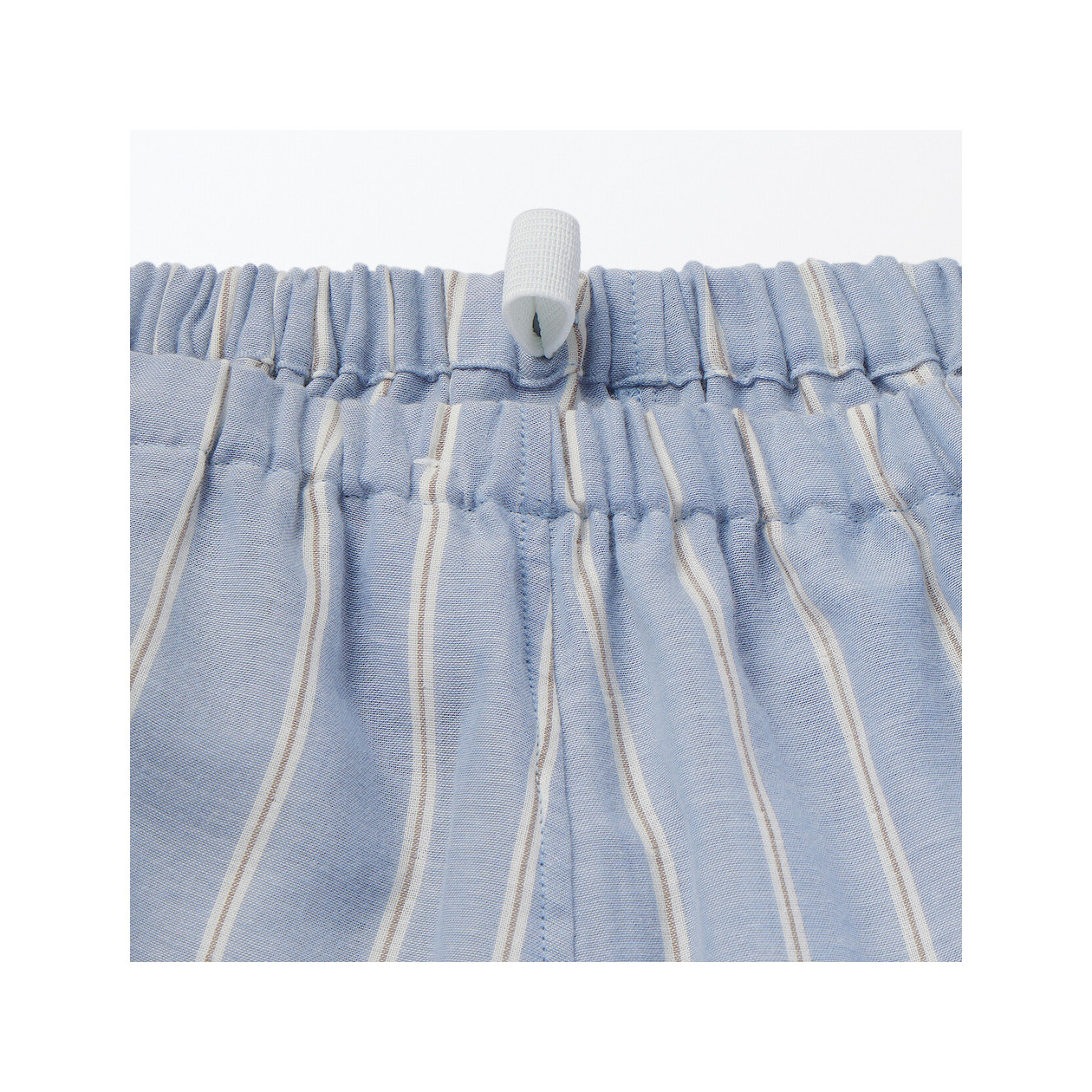 Piżama damska double gauze w paski błękitna