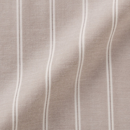 Piżama damska double gauze w paski brązowa