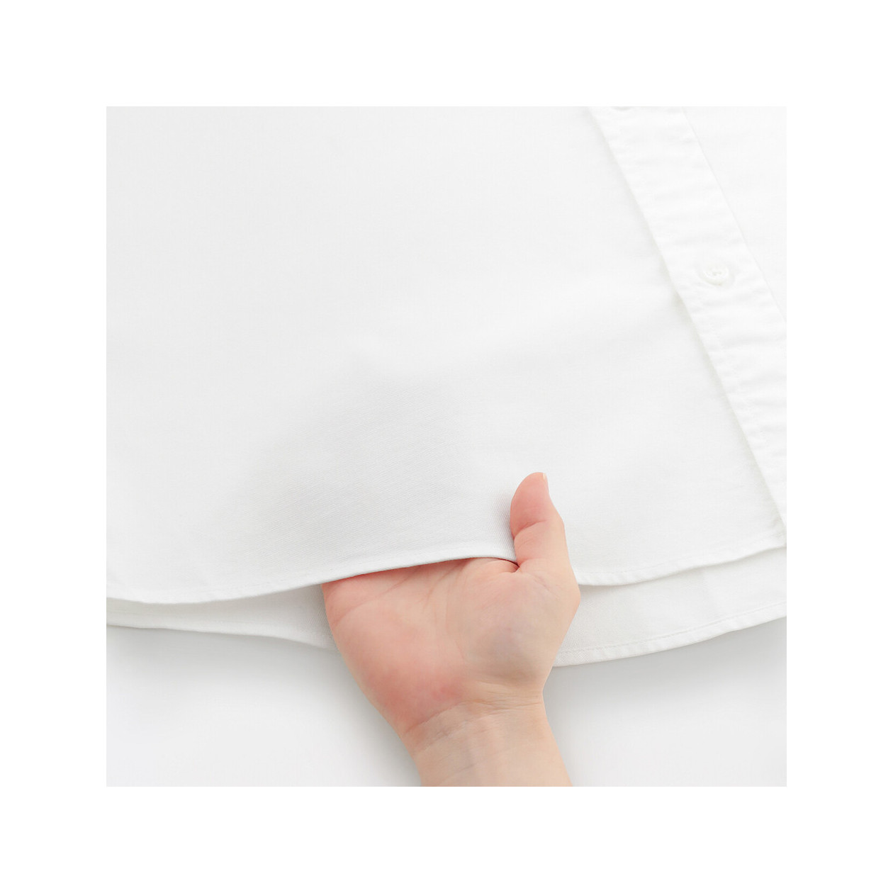 Koszula z bawełny oxford beżowa