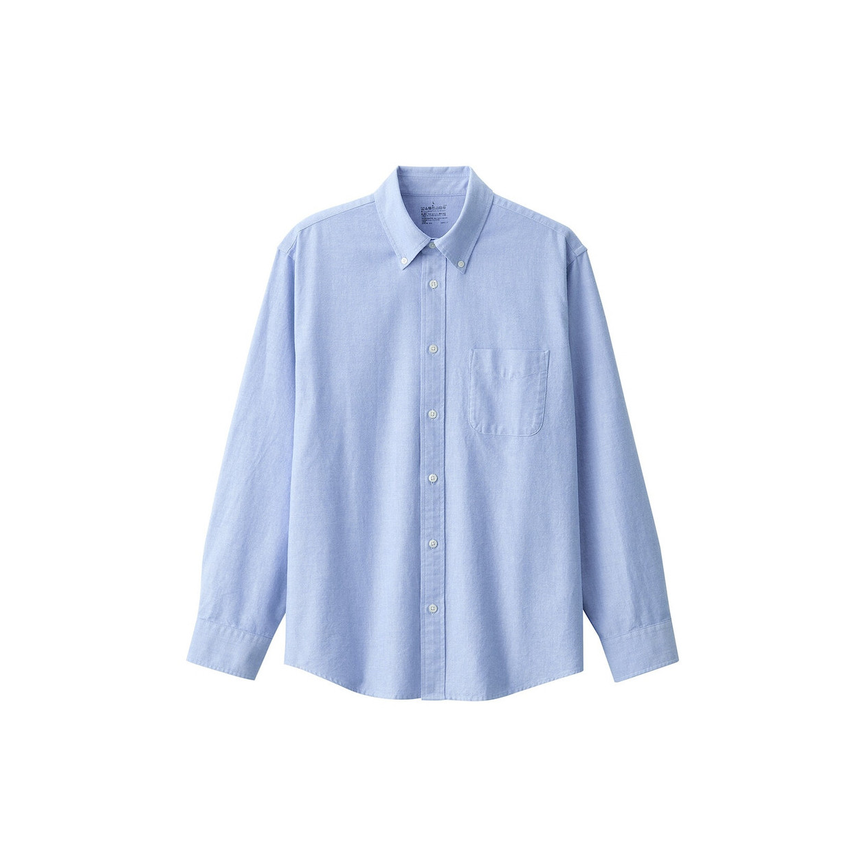 Koszula z bawełny oxford błękitna