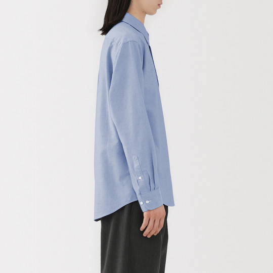 Koszula z bawełny oxford szarobrązowa